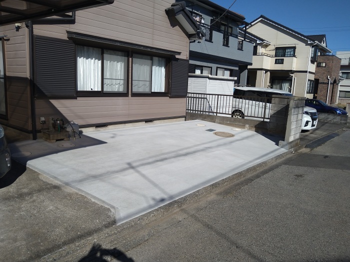 市原市:路上駐車の不安を解消!お庭をもう1台分の駐車スペースへ